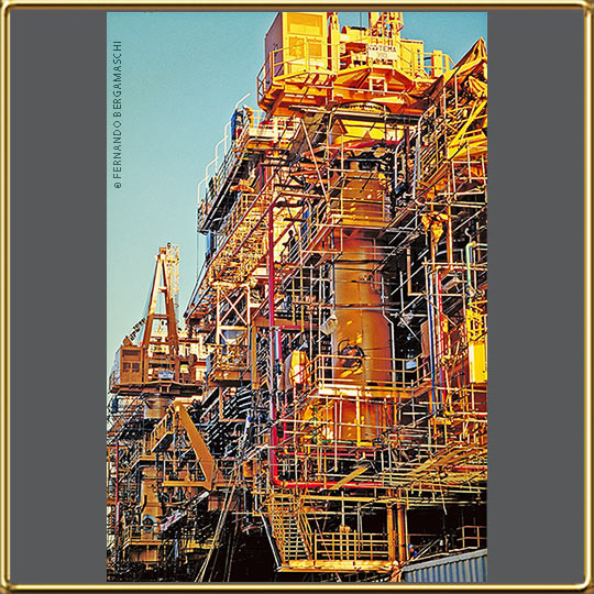 Construção de plataforma de petróleo