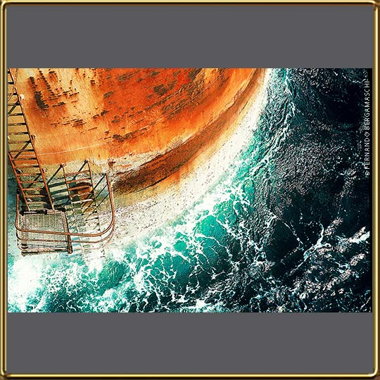 #foto-industrial ferrugem em plataforma de petróleo