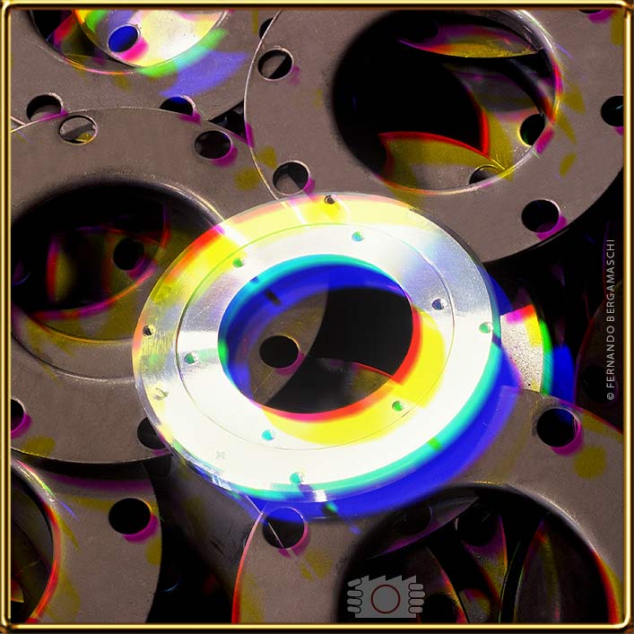 Photo-illustration with mechanical parts